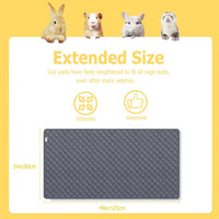 Three pack of washable fleece guinea pig cage liners, 49 x 24 inches - view 3