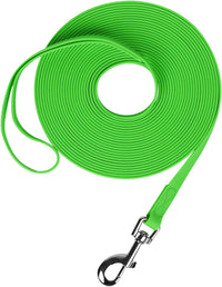 Waterproof Long Leash Durable Dog Recall Training Lead Great - Green / 10ft