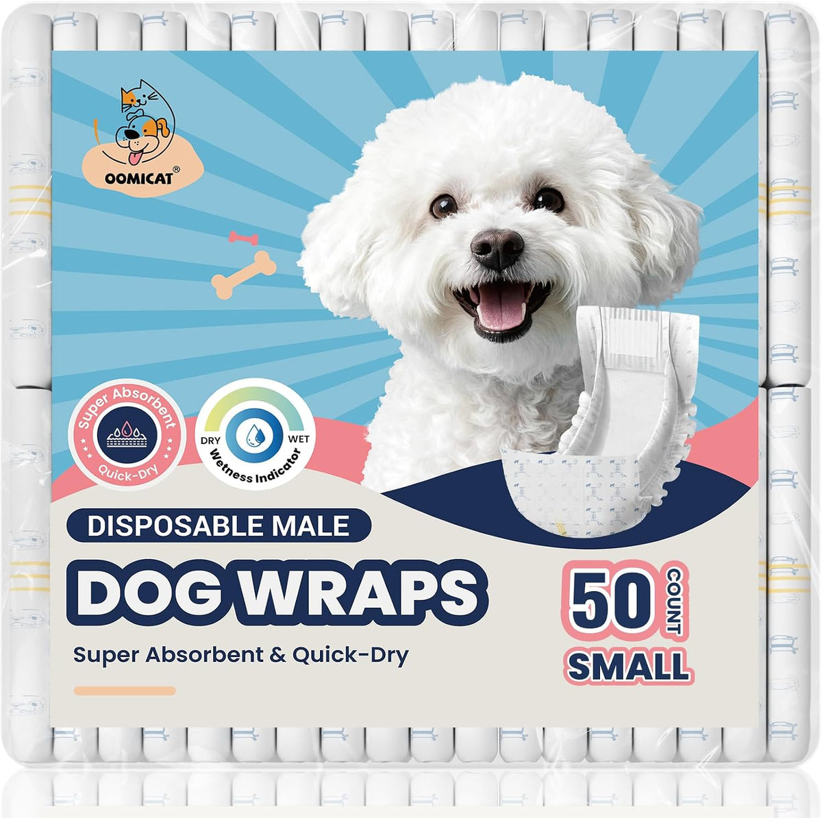 Dog Diapers Male, X-Small 50 Ct - Small: 50Ct