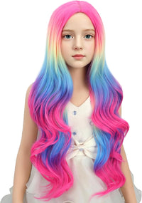 Edivd kids ginger wig with long orange wavy curls - view 12