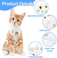 Coppthinktu Cat Recovery Suit Female Cat Onesie After Surgery Anti - Large / Tiger - image 2