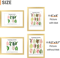 upsimples 50x70cm Puzzle Frame, Wall Decor Frames - Gold / 8.3x11.7 - image 3