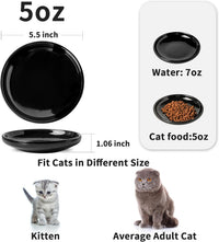 3 PCS Ceramic Cat Bowls, Small Dog Dish - black - image 2