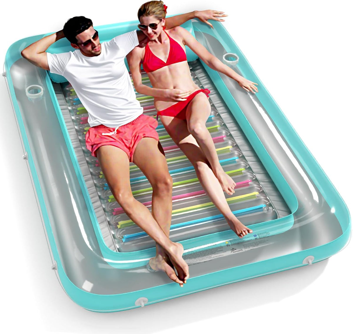 Inflatable Tanning Pool Lounger Float - Mint Green / X-Large