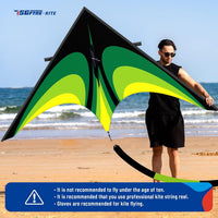SGftre Delta Kite for Kids & Adults，Extremely Easy to Fly - Green-2 - image 4