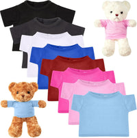 Jecery 8 piece stuffed bear shirts in assorted colors for sublimation