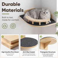 Cat Wall Shelves with 3 Steps - Corner - image 4