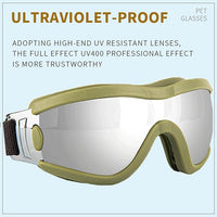 Small Dog Sunglasses with Adjustable Strap UV Protection, Winproof Puppy Sunglasses, Suitable for Dogs Eyes Protection，Soft Dog Goggles