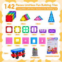 Antibacterial Magnetic Tiles - 142 PCS - image 3