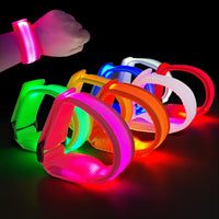M.best 8pcs LED Light Up Bracelets Glow Flashing Wristbands Glow - 8pcs Multicolor