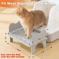 Uross Cat Litter Box Step - Grey / 1 - image 3