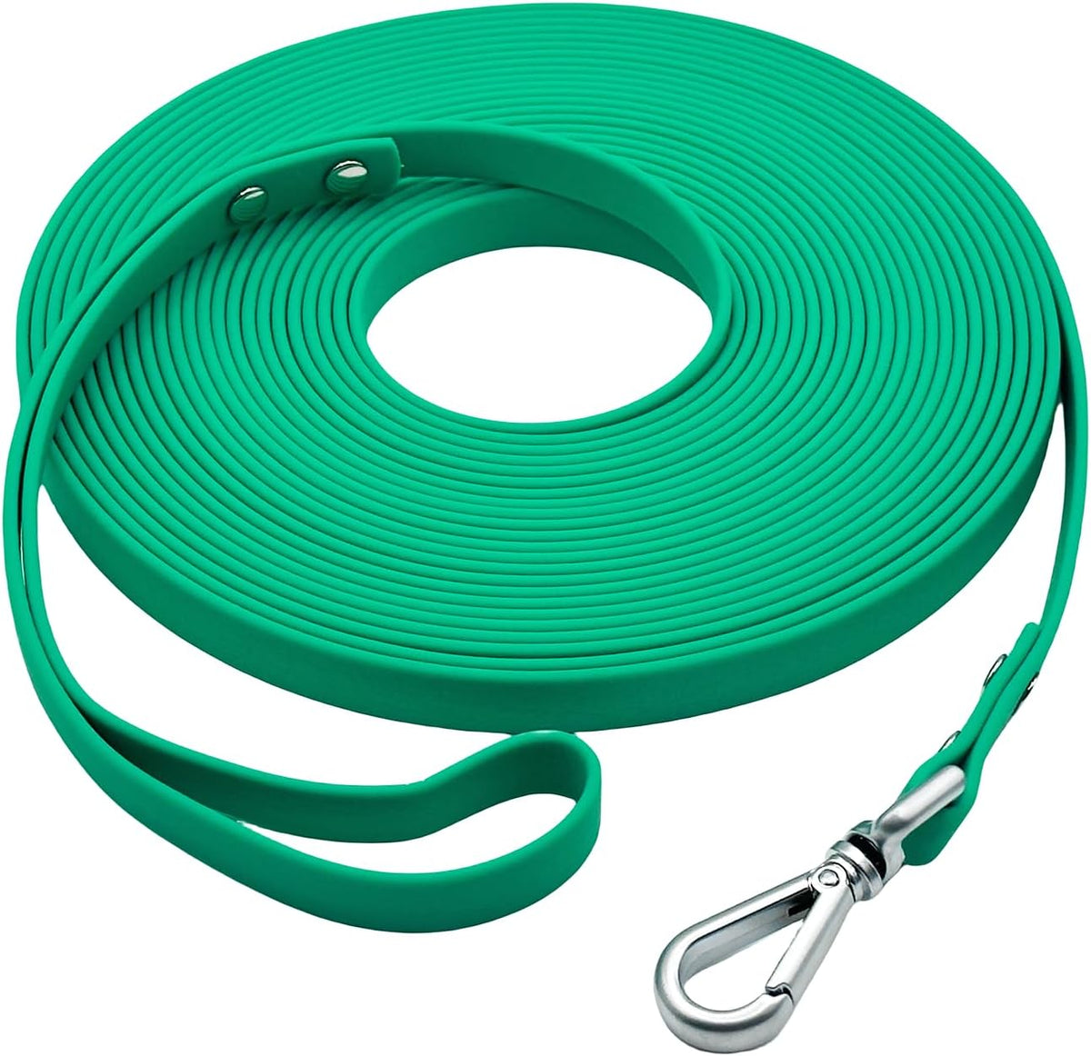 Dog Training Long Leash Waterproof Long Line Heavy Duty Outdoor - 15FT / Dark Green