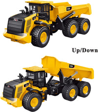 Leopmase 11 channel remote control forklift toy lifting a box with its fork raised - view 6