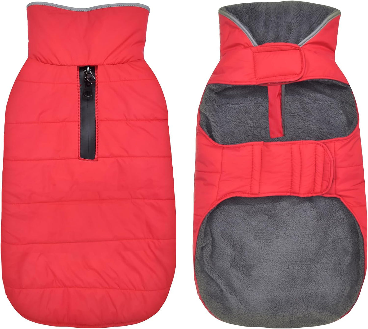 Waterproof Dog Winter Coat - Red / XS(Chest Girth:8.7-12.6")