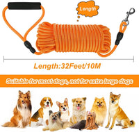 Vivifying Floating Long Dog Leash - 32ft (Pack of 2) / Orange - image 2
