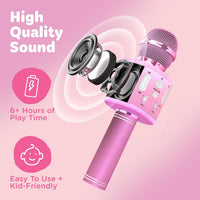 Move2Play, Kids Karaoke Microphone - All Pink - image 3