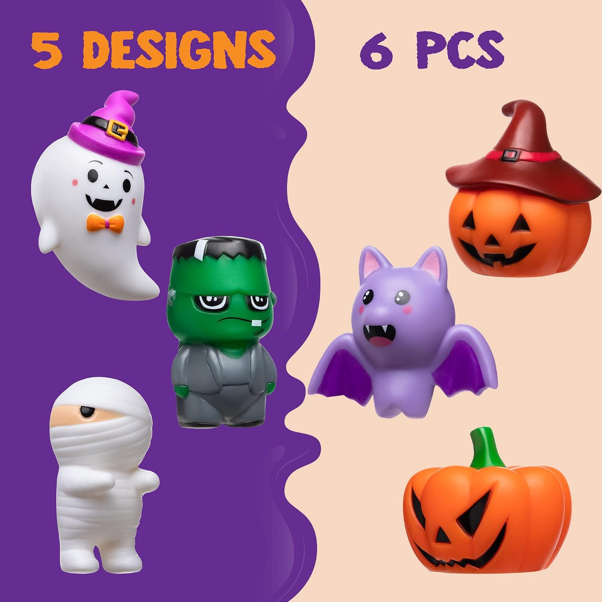 JOYIN 6 Pcs Halloween Light-Up Bath Toys - image 2