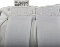 Harrison Howard CareMaster Horse Fly Mask Half Face with Ears Moonlight Silver Medium Cob