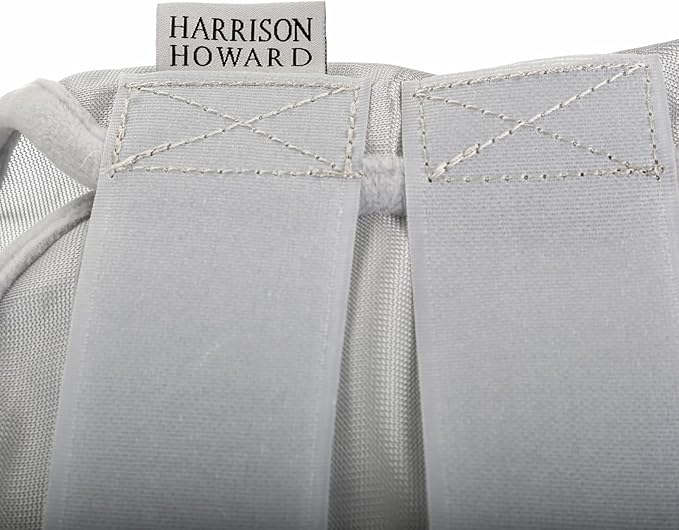 Harrison Howard CareMaster Horse Fly Mask Half Face with Ears Moonlight Silver Small Pony