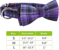 Faleela Soft &Comfy Bowtie Dog Collar - Small (Pack of 1) / Purple - image 4