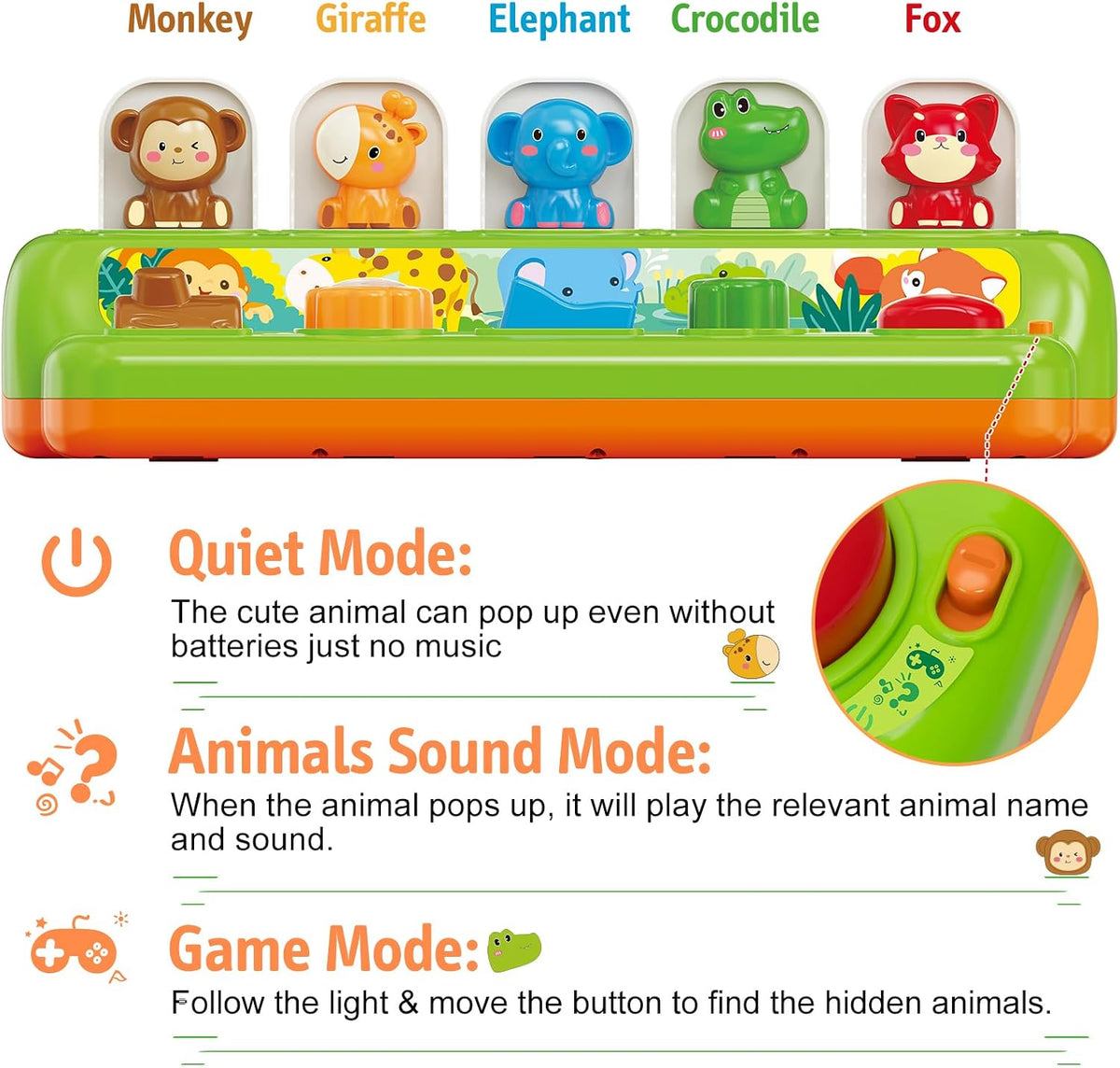 Duchong Pop Up Toys for 1 Year Old Boy Girls - image 3
