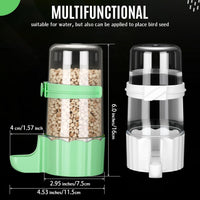 Weewooday 4 Pcs Bird Water Feeder Cage, Blue, White - Green, White / 245 ml / Cute Style - image 2