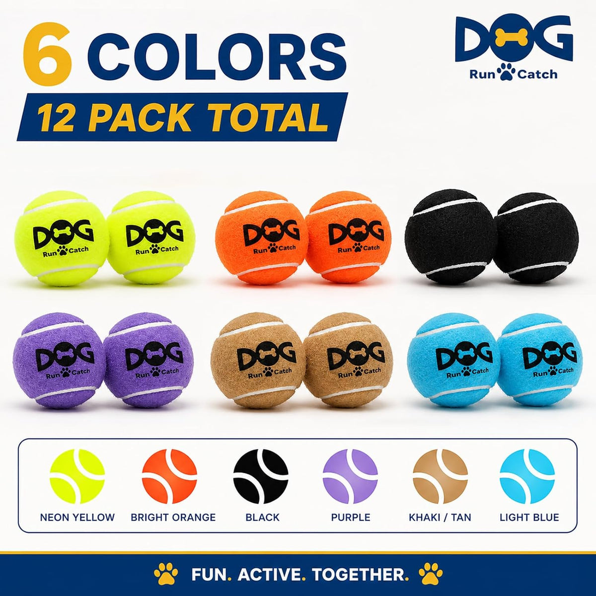 INSUM Tennis Balls for Dogs - Medium / Interactive (Squeaker) - image 2
