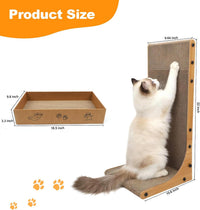 Cat Scratching Post, 3-in1 Cat Scratcher for Indoor Cats - 1pk 22in L-Shape Cat Scratcher with Box - image 4