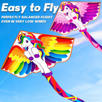 Kite for Kids Ages 4-8-12 & Adults - 2Pcs Unicorn Kites - image 3