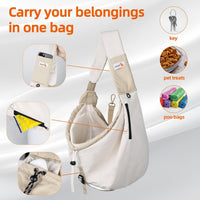 Dog Carrier Sling, Dog Carriers for Small Dogs Up to 20lbs - Beige - image 3