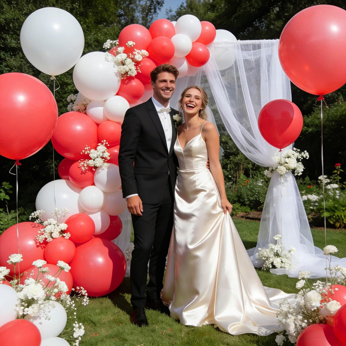 110pcs Black Balloon 12 inch - 12inch(normal) / A03-coral Red - image 4