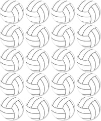 Big Dot of Happiness volleyball party decorations, 20 double-sided cardstock cutouts - view 13