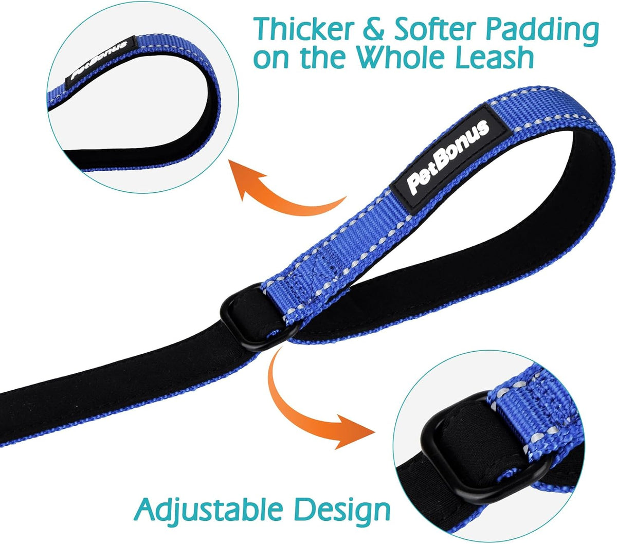 PetBonus Dog Leash Wrist Strap with Lockable Clip for Dog Retractable - Blue / 1 Pack - image 3