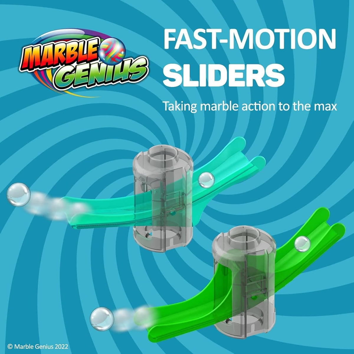 Marble Genius marble run stunts super set with trampolines and marbles - view 4
