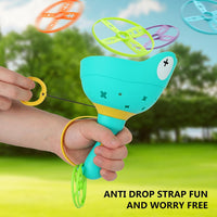 daboot flying disc launcher toy set with two launchers and colorful flying discs - view 6