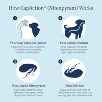 PetArmor CAPACTION (nitenpyram) Oral Flea Treatment for Dogs, Fast Acting Tablets Start Killing Fleas in 30 Minutes, Dogs 2-25 lbs, 6 Doses