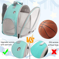 Small Animals Tent, Breathable Transparent Pet Playpen Pop Open Outdoor/Indoor Exercise Fence - Green / Backpack+Playpen - image 3