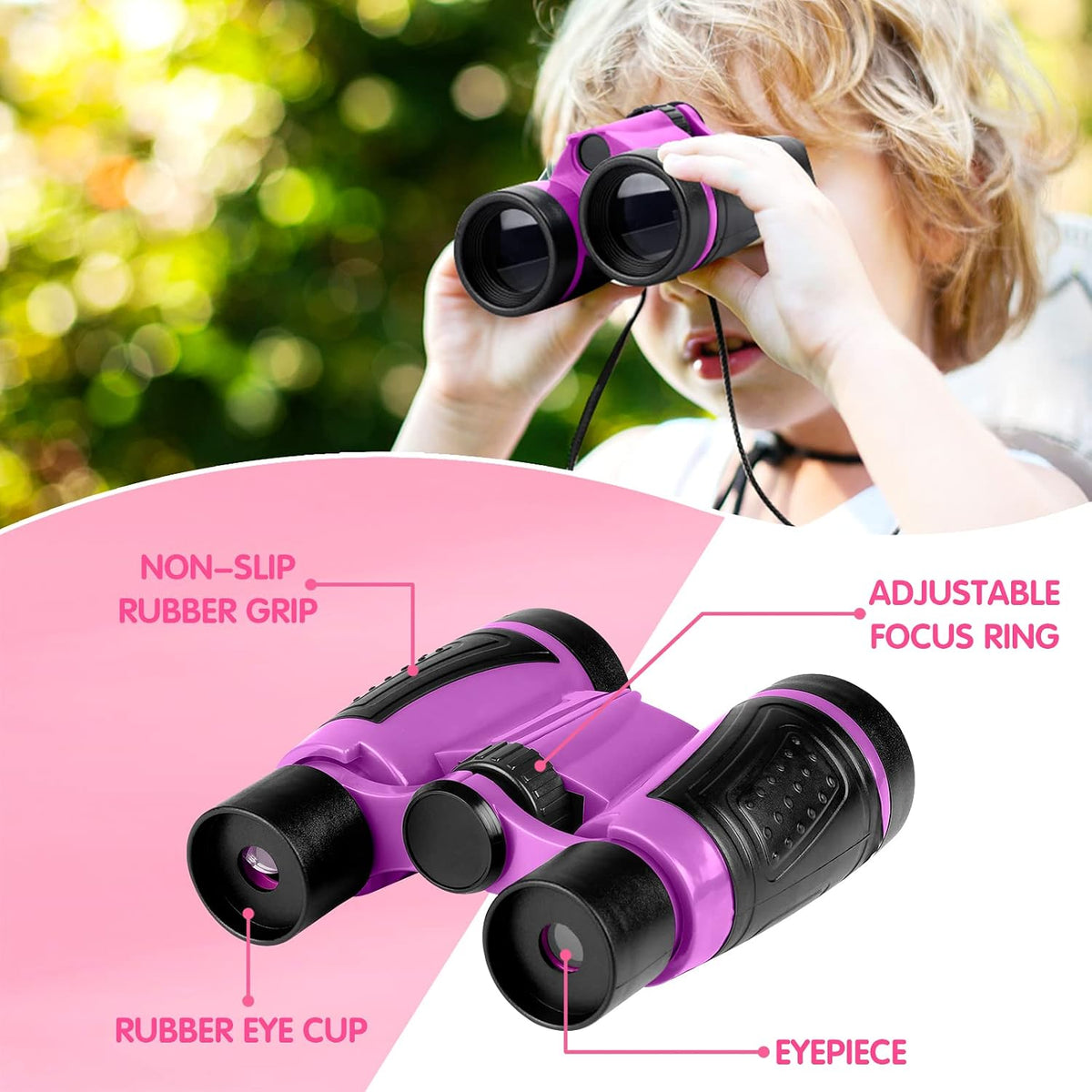 INNOCHEER Kids Explorer Kit & Bug Catcher Kit & Safari Costume Kit - Purple - image 2