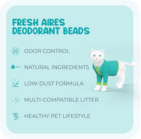 Deodorant Beads - Area Deodorizer for Cat Litter Boxes, Low-Dust, Non-Toxic, Superior Odor Control, Pet-Safe, Cleaner Air
