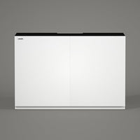 LANDEN Aquarium Stand and Cabinet, Fish Tank, Nano Foam Leveling Mat Included, Contemporary and Simple Design, Wooden Matte White Painted(Stand Only) W47.2xD19.7xH31.5 inches(120x50x80 cm)