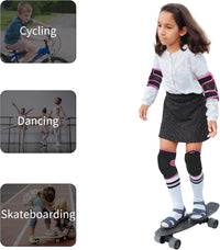 ONTYZZ Kids Soft Knee Pads and Thickened SBR Elbow Pads Adjustable - Black / Elbow/S+knee/M - image 2