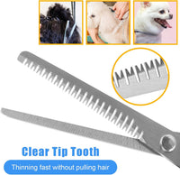 Dog Grooming Kit for Shedding, Bath Gloves - 8 PCS / Gray - image 3