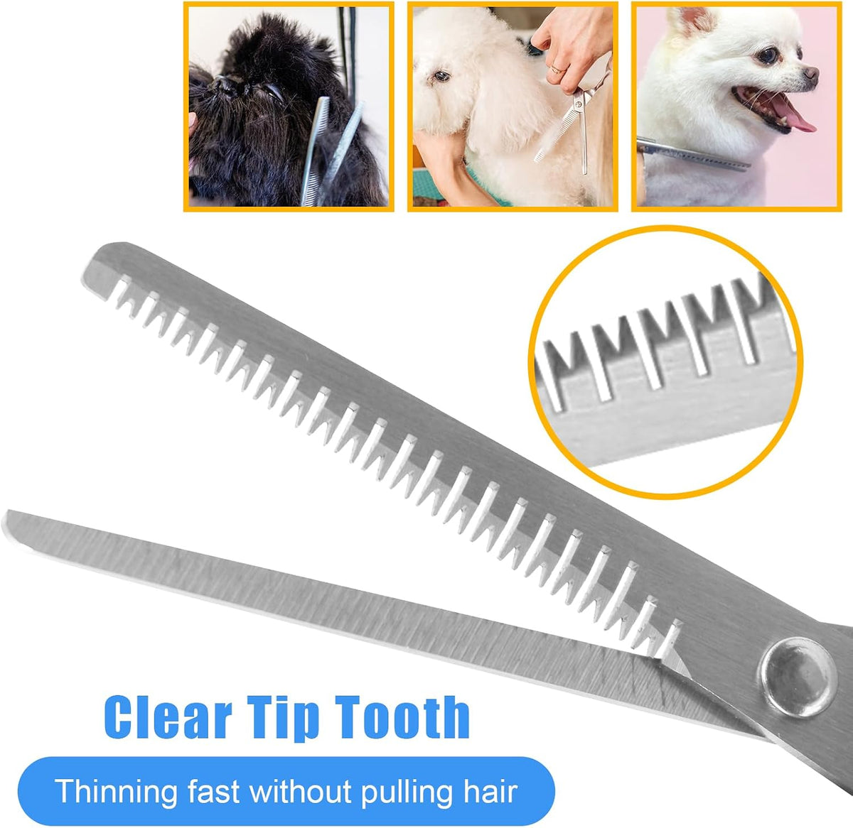 Dog Grooming Kit for Shedding, Bath Gloves - 8 PCS / Gray - image 3