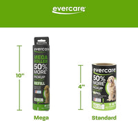 Evercare Pack of 6 10" Wide Large Surface Mega Pet Roller Refill, 50 Sheets Each (300 Sheets Total)