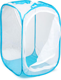 RESTCLOUD 36" Large Monarch Butterfly Habitat - White with Blue