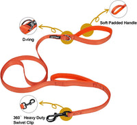 OneTigris No-Pull Dog Leash with Handle for Medium Large Dogs – Essentials for Dogs - Orange / 6FT - image 3