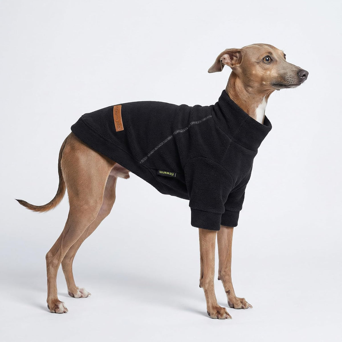 Fitwarm 3 Pack Classic Fleece Dog Sweater - XX-Large / Black-Olive-Cream - image 4