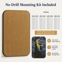Cat Wall Scratcher, Art Cat Scratching Board for Indoor Cats – Essentials for Cats - Starry Night - image 4