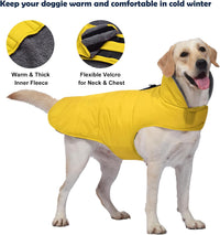 Waterproof Dog Winter Coat - Yellow / M(Chest Girth:16.1-20.1") - image 3