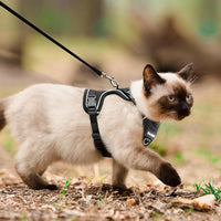 Cat Harness, Cat Harness and Leash for Walking - Black / M(7-12lb) - image 3
